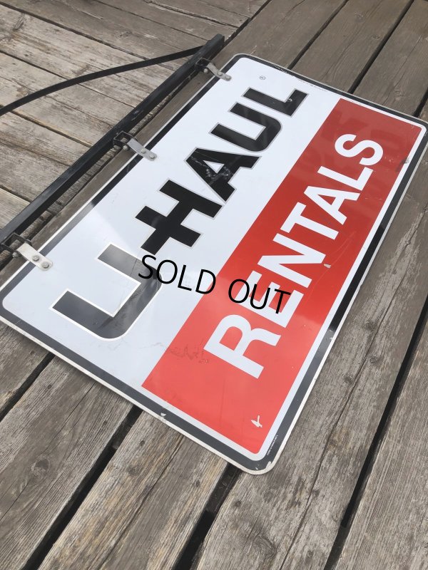 画像2: U-HAUL RENTALS Double Sided Store Display Sign w/Bracket Hanger (R715)