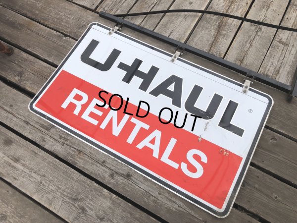 画像18: U-HAUL RENTALS Double Sided Store Display Sign w/Bracket Hanger (R715)