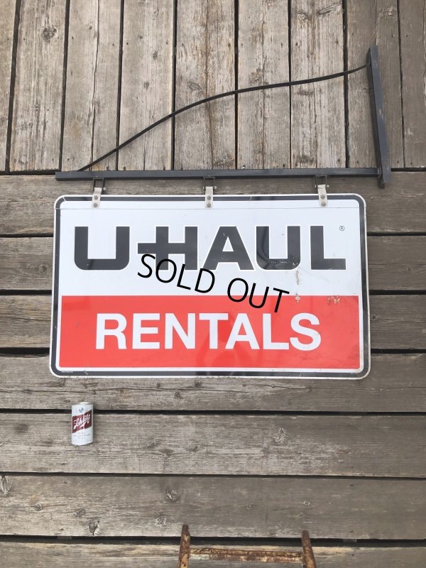 画像14: U-HAUL RENTALS Double Sided Store Display Sign w/Bracket Hanger (R715)