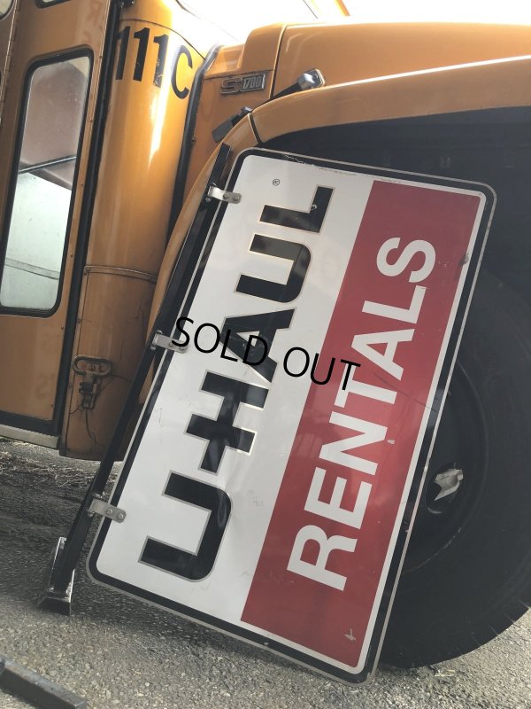 画像22: U-HAUL RENTALS Double Sided Store Display Sign w/Bracket Hanger (R715)