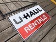 画像12: U-HAUL RENTALS Double Sided Store Display Sign w/Bracket Hanger (R715)