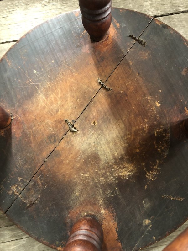 画像11: Antique Wooden BAR Stool (R717)