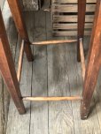 画像9: Antique Wooden BAR Stool (R716)