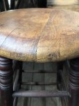 画像8: Antique Wooden BAR Stool (R717)