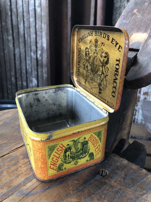 画像3: Vintage Advertising Cigarette Smoking Tobacco Tin Can ENGLISH BIRD'S EYE  (R722)