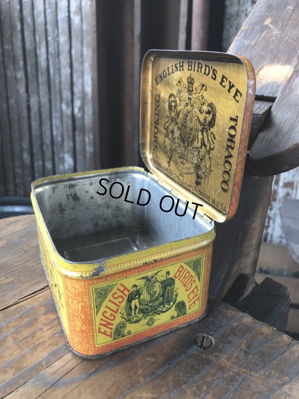 画像3: Vintage Advertising Cigarette Smoking Tobacco Tin Can ENGLISH BIRD'S EYE  (R722)