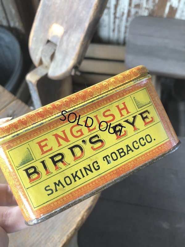 画像11: Vintage Advertising Cigarette Smoking Tobacco Tin Can ENGLISH BIRD'S EYE  (R722)
