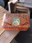 画像1: Vintage Advertising Cigarette Smoking Tobacco Tin Can TIGER CHEWING TOBACCO (R718) (1)
