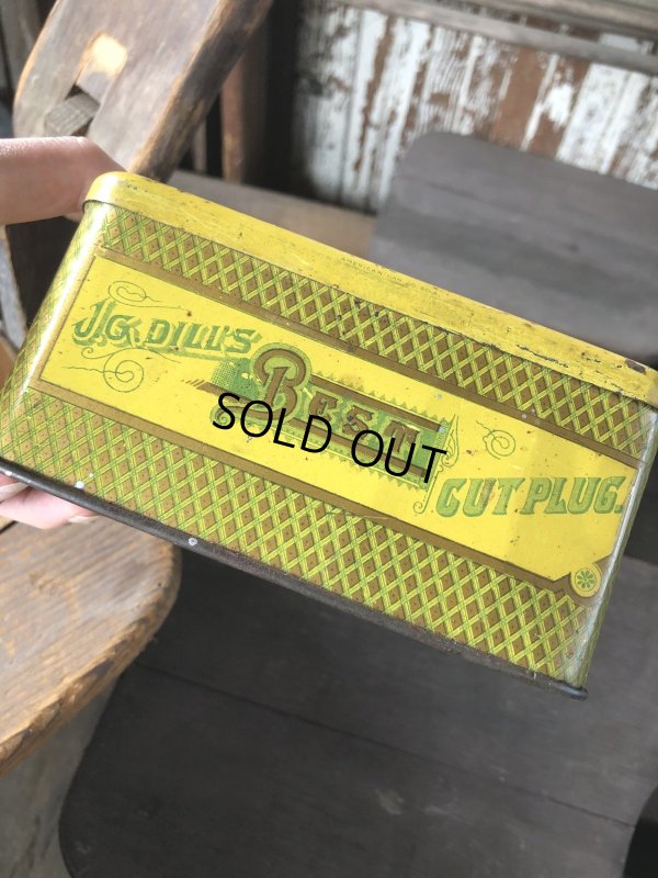 画像10: Vintage Advertising Cigarette Smoking Tobacco Tin Can J.G. DILL'S BEST CUT PLUG. (R719)