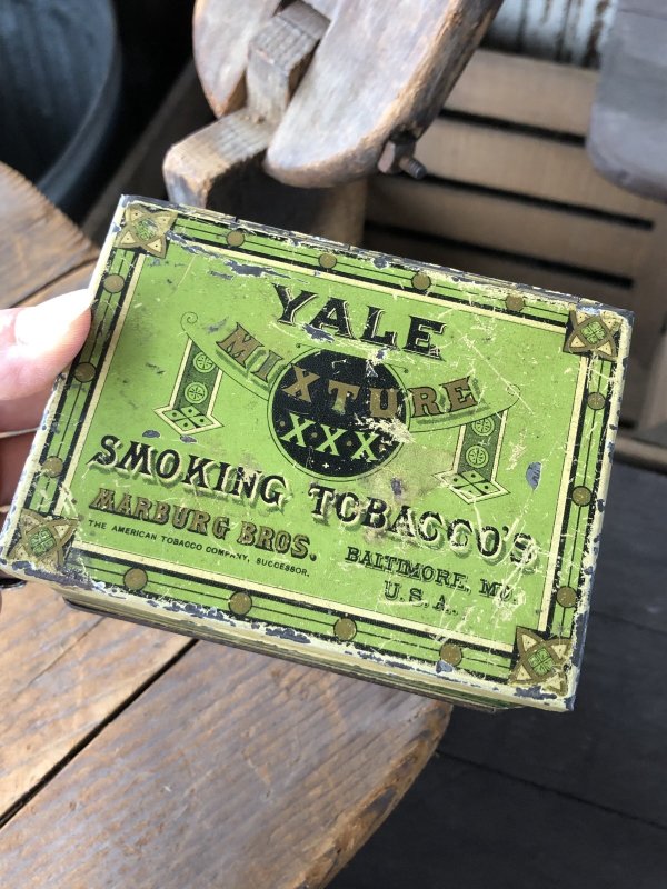画像8: Vintage Advertising Cigarette Smoking Tobacco Tin Can YALE  (R721)