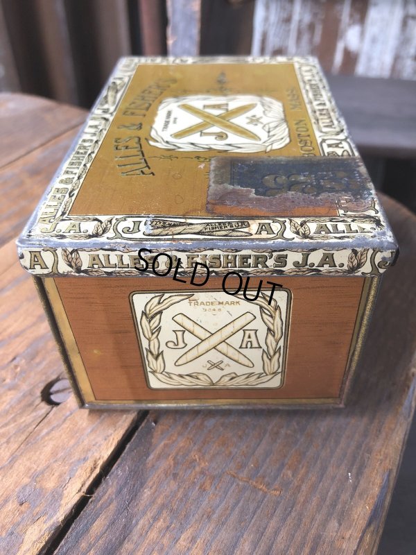 画像5: Vintage Advertising Cigarette Smoking Tobacco Tin Can ALLES & FISHER'S J.A. (R720)