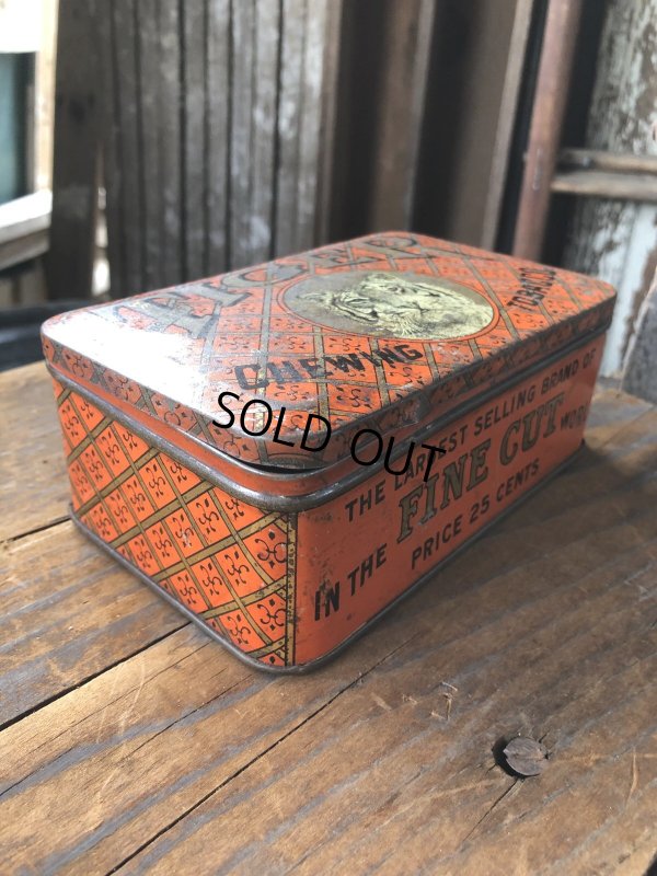 画像5: Vintage Advertising Cigarette Smoking Tobacco Tin Can TIGER CHEWING TOBACCO (R718)