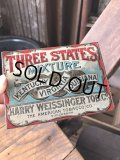 Vintage Advertising Cigarette Smoking Tobacco Tin Can HARRY WEISSINGER TOB. Co. (R723)