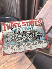 Vintage Advertising Cigarette Smoking Tobacco Tin Can HARRY WEISSINGER TOB. Co. (R723)