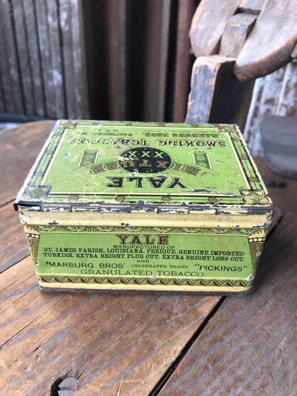 画像4: Vintage Advertising Cigarette Smoking Tobacco Tin Can YALE  (R721)