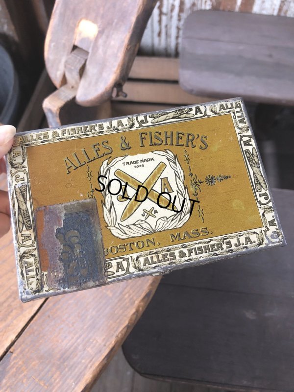 画像8: Vintage Advertising Cigarette Smoking Tobacco Tin Can ALLES & FISHER'S J.A. (R720)