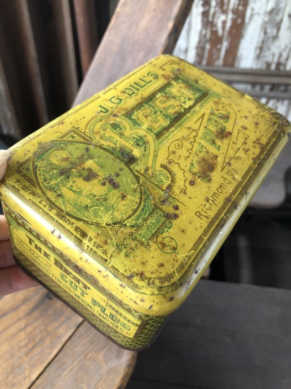画像8: Vintage Advertising Cigarette Smoking Tobacco Tin Can J.G. DILL'S BEST CUT PLUG. (R719)