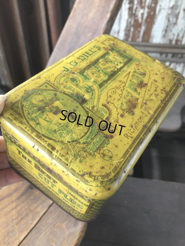 画像8: Vintage Advertising Cigarette Smoking Tobacco Tin Can J.G. DILL'S BEST CUT PLUG. (R719)