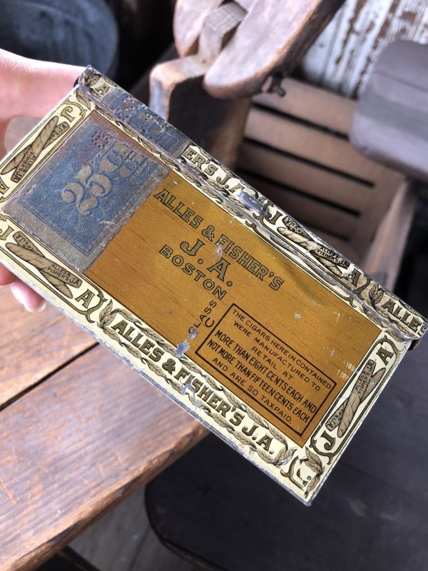 画像9: Vintage Advertising Cigarette Smoking Tobacco Tin Can ALLES & FISHER'S J.A. (R720)