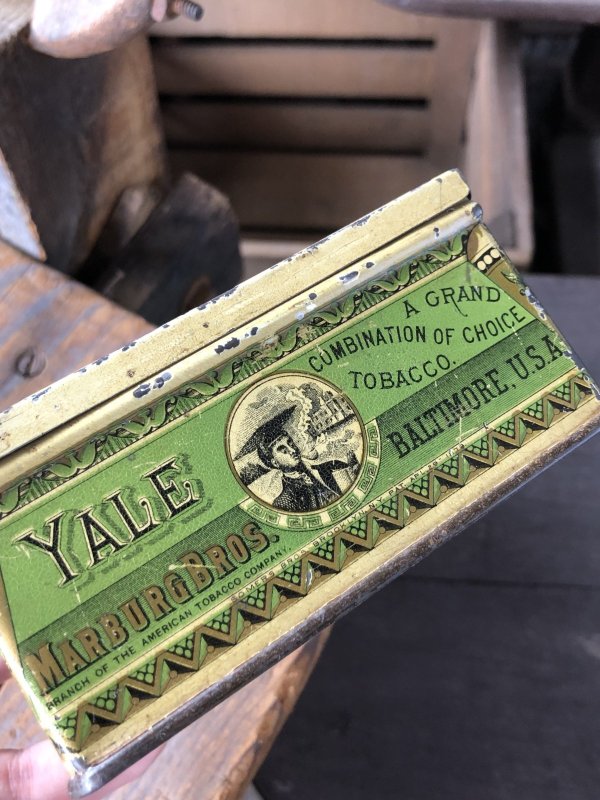画像10: Vintage Advertising Cigarette Smoking Tobacco Tin Can YALE  (R721)