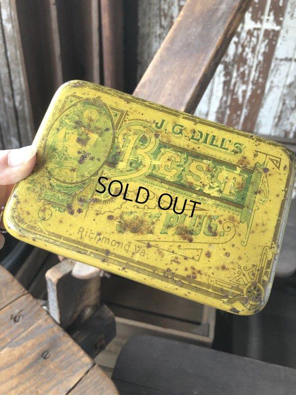 画像9: Vintage Advertising Cigarette Smoking Tobacco Tin Can J.G. DILL'S BEST CUT PLUG. (R719)