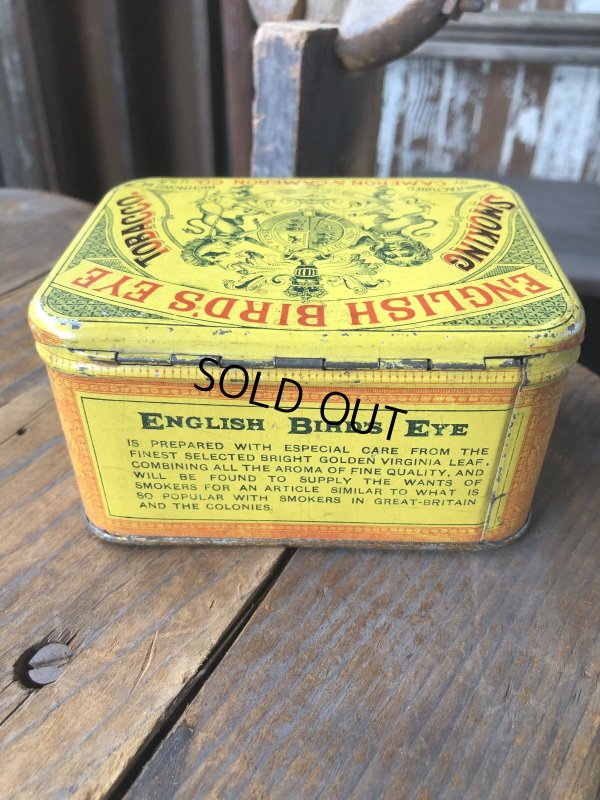 画像4: Vintage Advertising Cigarette Smoking Tobacco Tin Can ENGLISH BIRD'S EYE  (R722)