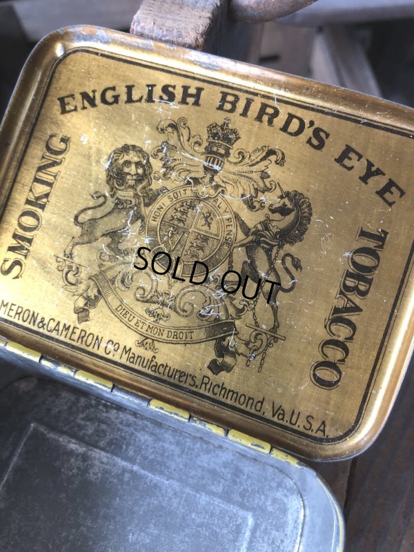 画像7: Vintage Advertising Cigarette Smoking Tobacco Tin Can ENGLISH BIRD'S EYE  (R722)
