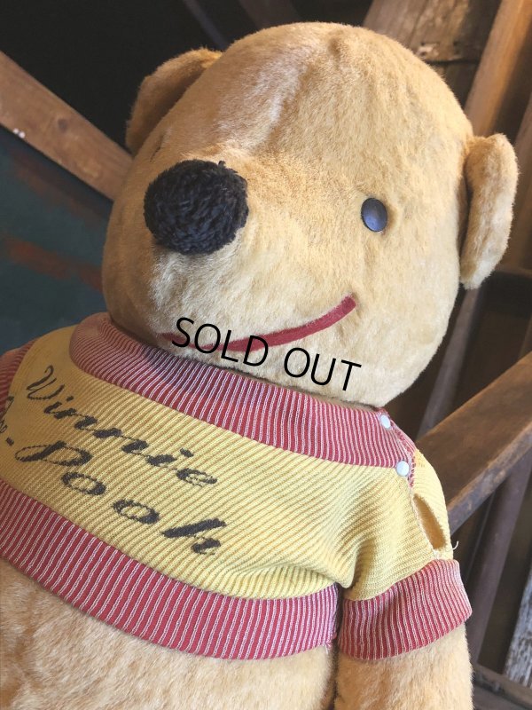 画像4: 60s Vintage Gund J Swedlin Walt Disney Winnie the Pooh Plush Doll (R724)