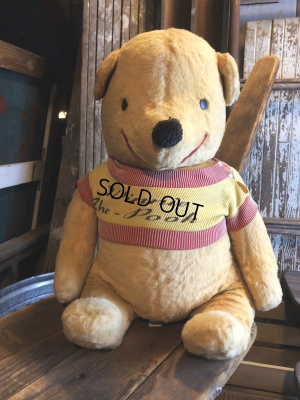 画像1: 60s Vintage Gund J Swedlin Walt Disney Winnie the Pooh Plush Doll (R724)