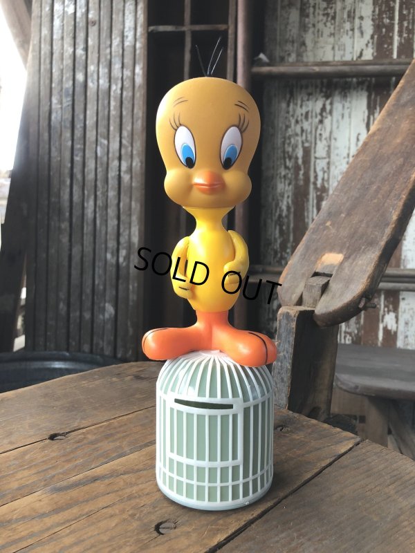 画像1: 70s Vintage R.Dakin W/Bank Figure Looney Tunes Tweety (R727) 