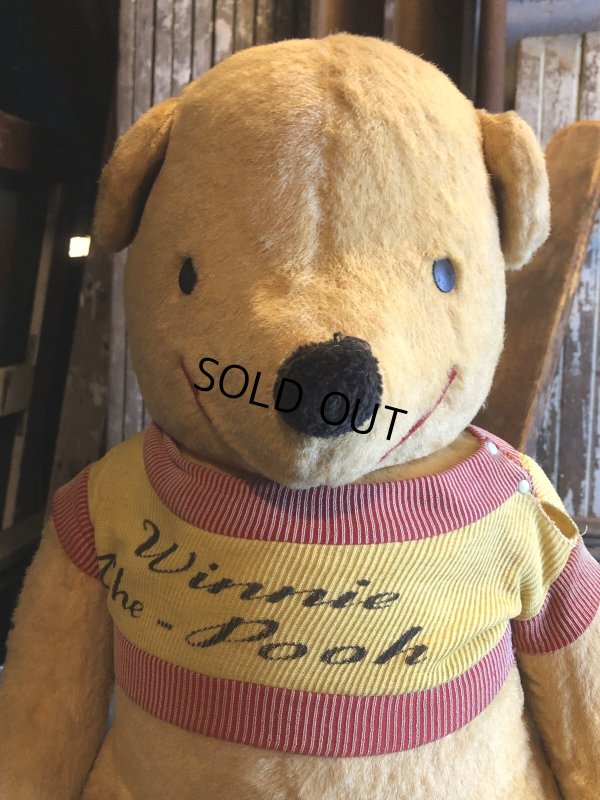 画像2: 60s Vintage Gund J Swedlin Walt Disney Winnie the Pooh Plush Doll (R724)