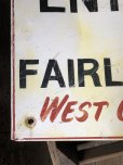 画像6: Vintage USA Hand Painted “CLOSED ENTRANCE” Metal Road Sign (R733) 