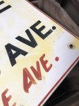 画像5: Vintage USA Hand Painted “CLOSED ENTRANCE” Metal Road Sign (R733) 
