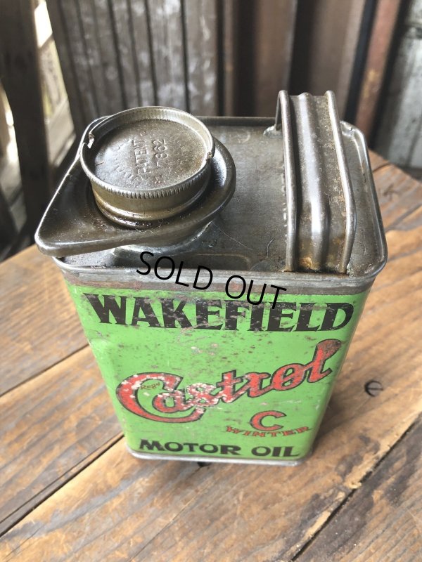 画像4: 20s Antique WAKEFIELD Castrol Motor Oil Can (R751)