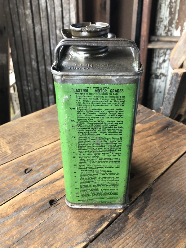 画像2: 20s Antique WAKEFIELD Castrol Motor Oil Can (R751)