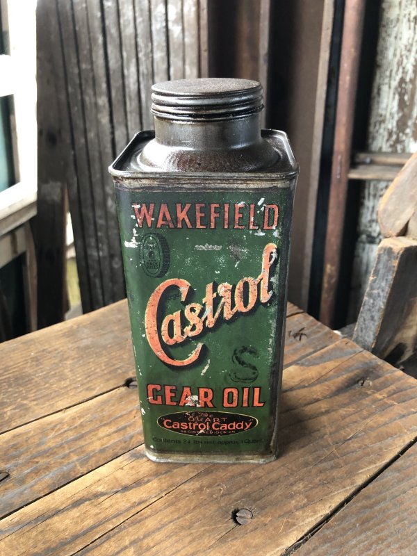画像1: 20s Antique WAKEFIELD Castrol Gear Oil Can (R752)
