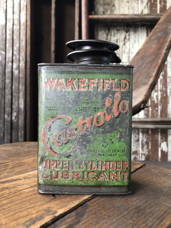 画像5: 20s Antique WAKEFIELD Castrol Upper Cylinder Lubricant Oil Can (R750)