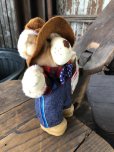 画像2: 80s Vintage Farrell Furskin Bear Mini Plush Doll Wendy's (R767)  (2)