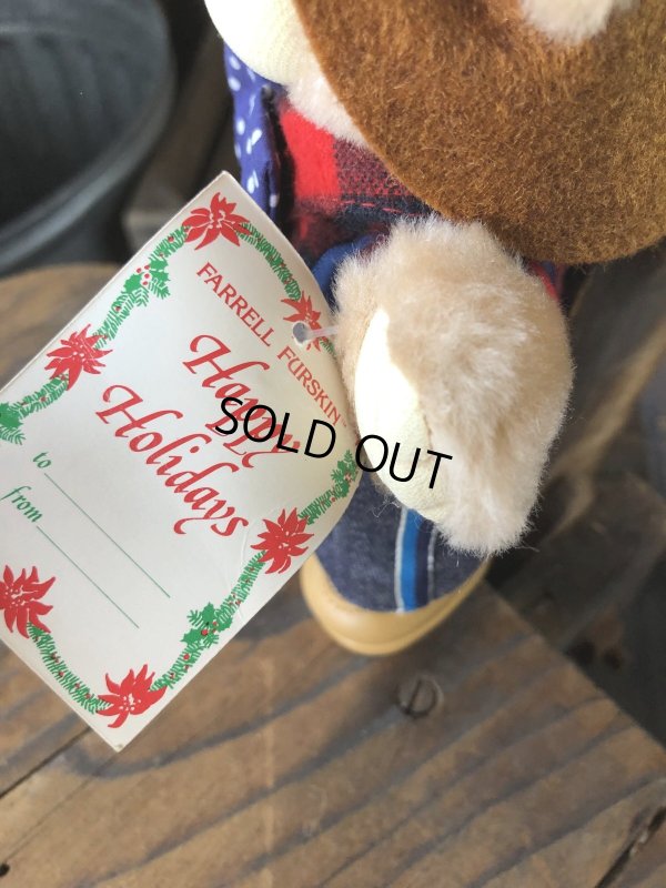 画像5: 80s Vintage Farrell Furskin Bear Mini Plush Doll Wendy's (R767) 