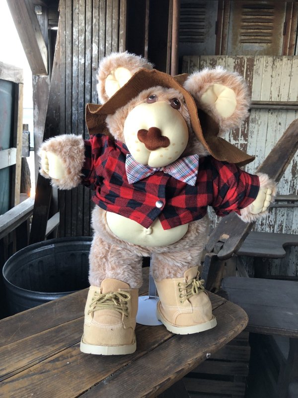 画像1: 80s Vintage Farrell Furskin Bear Plush Doll Coleco (R770) 