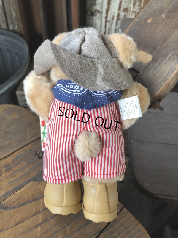 画像3: 80s Vintage Dudley Furskin Bear Mini Plush Doll Wendy's (R765) 