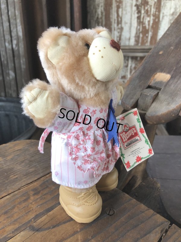 画像2: 80s Vintage Hattie Furskin Bear Mini Plush Doll Wendy's (R768) 