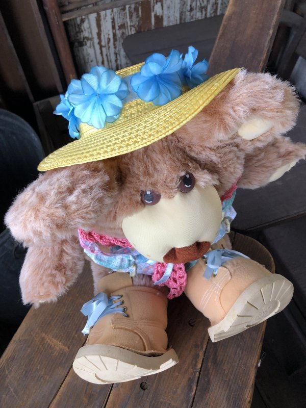 画像9: 80s Vintage Hattie Furskin Bear Plush Doll Coleco (R769) 