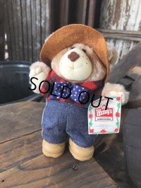 80s Vintage Farrell Furskin Bear Mini Plush Doll Wendy's (R767) 