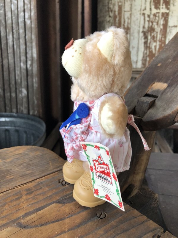 画像4: 80s Vintage Hattie Furskin Bear Mini Plush Doll Wendy's (R768) 