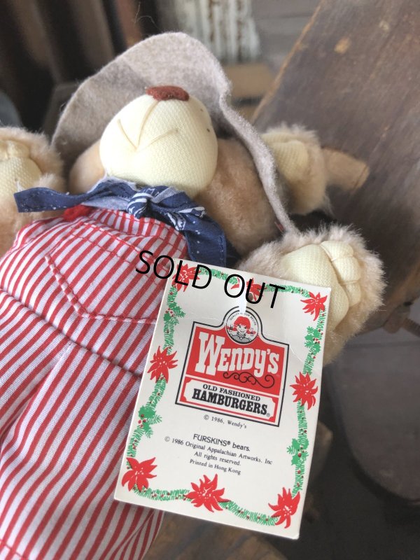 画像5: 80s Vintage Dudley Furskin Bear Mini Plush Doll Wendy's (R765) 