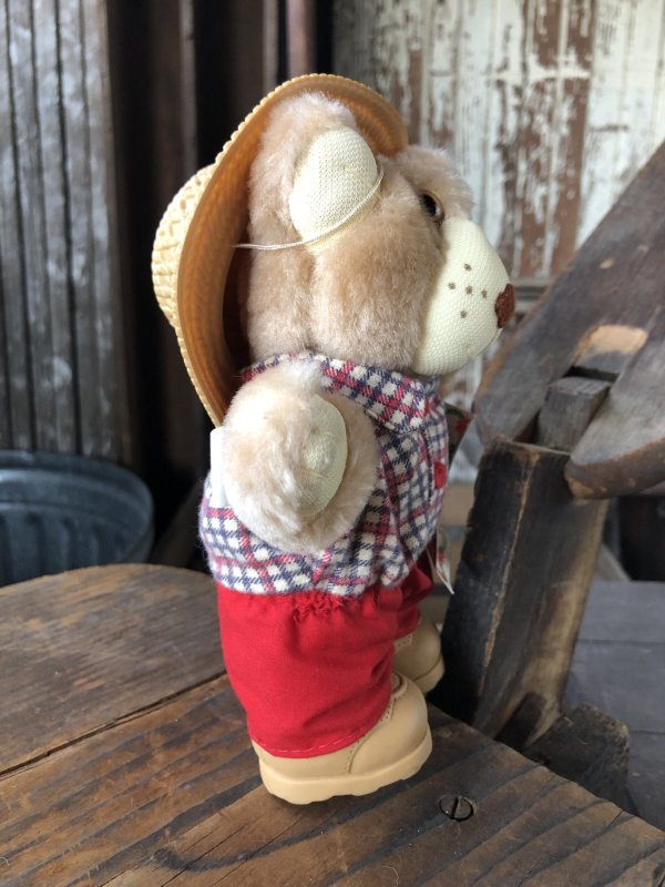 画像2: 80s Vintage Boone Furskin Bear Mini Plush Doll Wendy's (R766) 