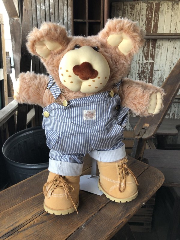画像1: 80s Vintage Dudley Furskin Bear Plush Doll Coleco (R771) 