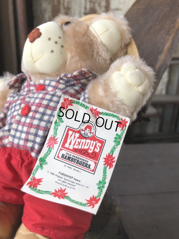 画像5: 80s Vintage Boone Furskin Bear Mini Plush Doll Wendy's (R766) 