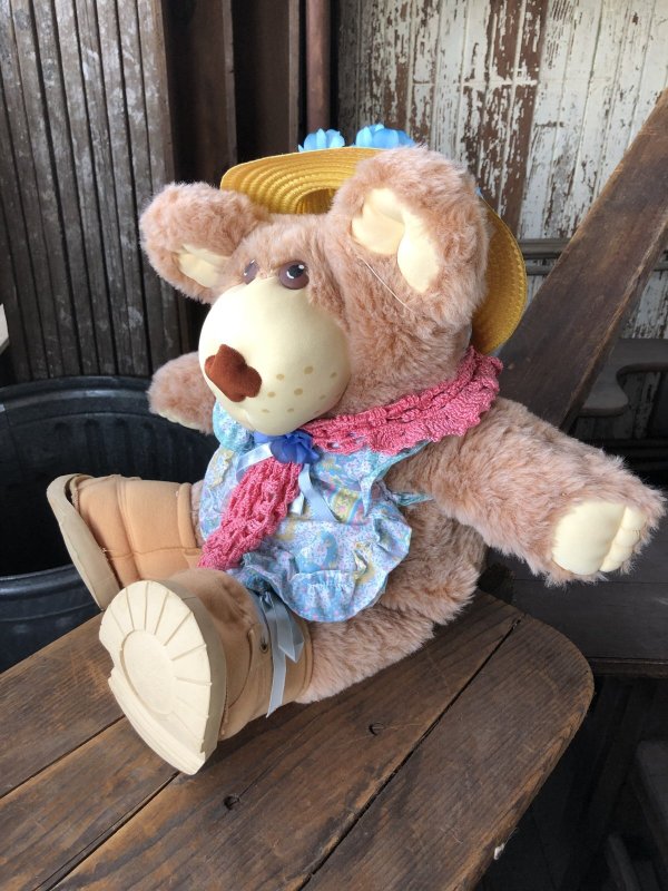 画像5: 80s Vintage Hattie Furskin Bear Plush Doll Coleco (R769) 